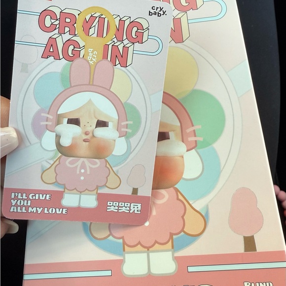 POP MART | Toys | Popmart Crybaby Cute Crying Bunny Keychain | Poshmark